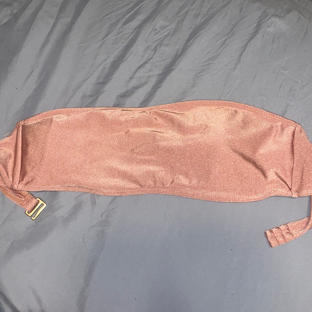 Sparkly bandeau bikini top